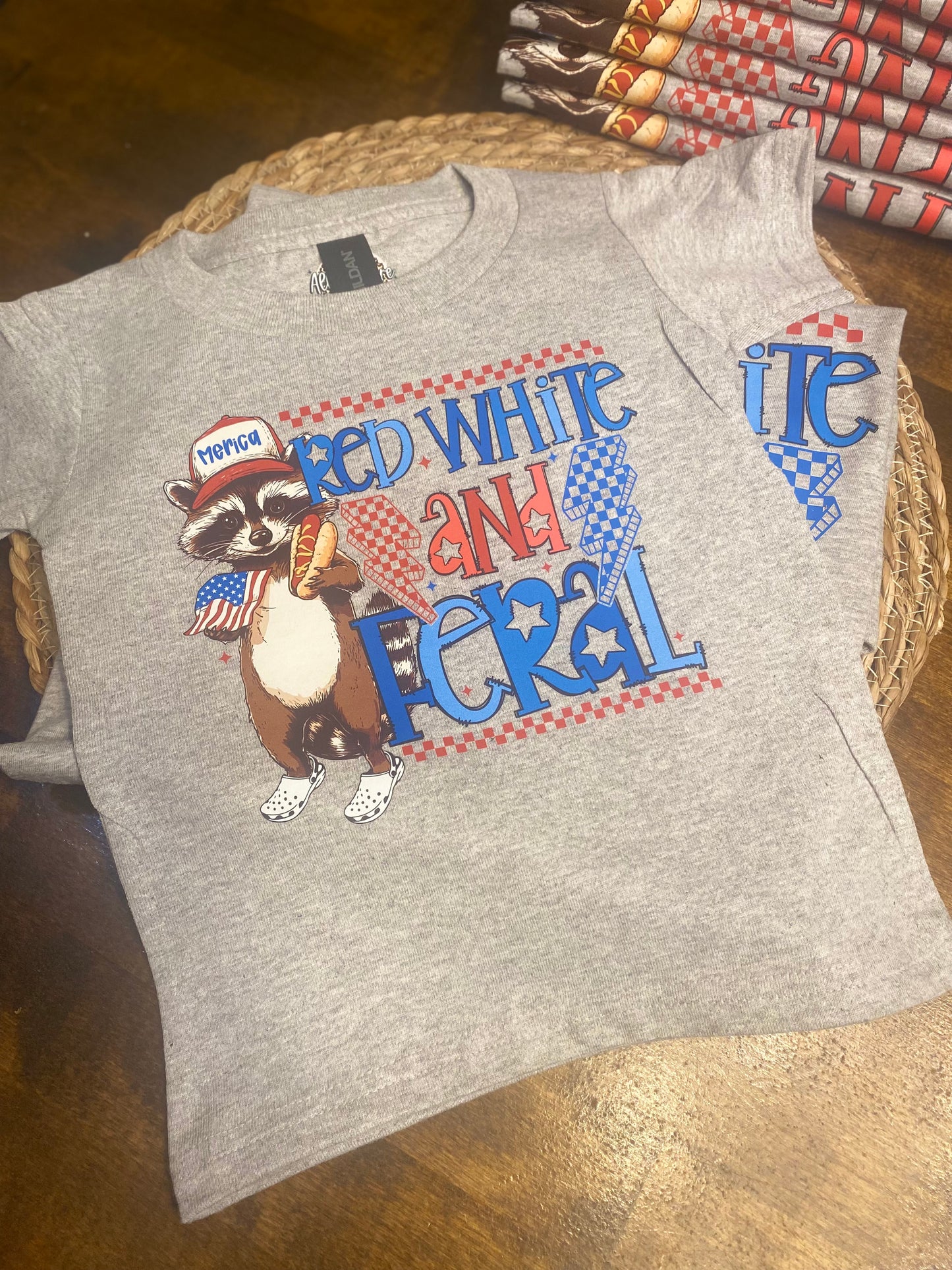 Red White and Feral | Youth Graphic Tee