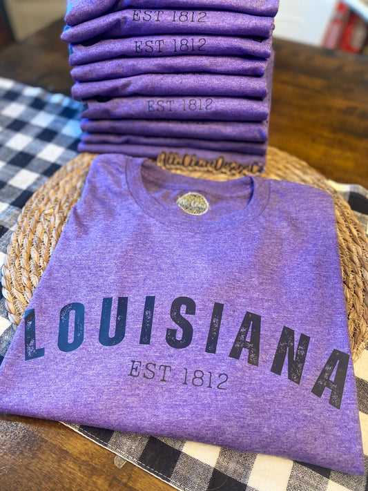 Louisiana Est. 1812 | State Graphic Tee