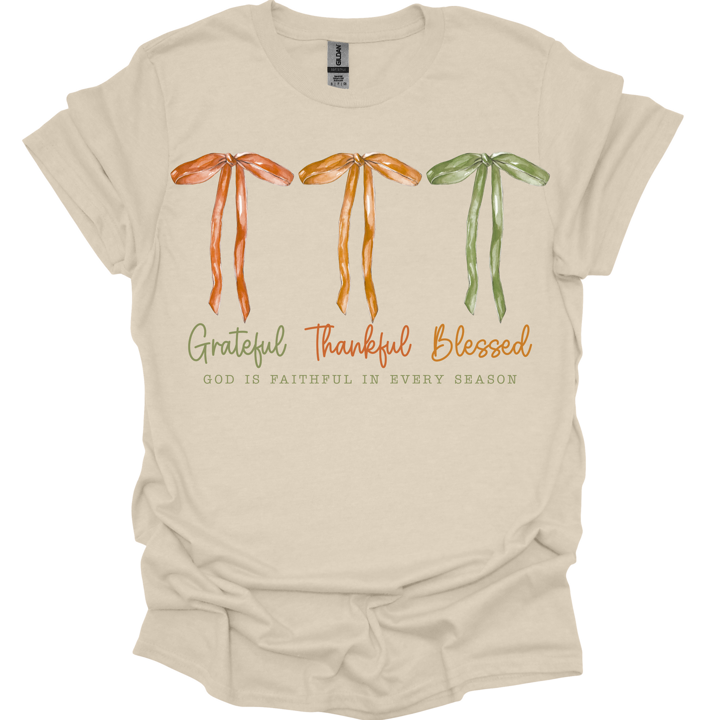 Grateful, Thankful, & Blessed | Fall Graphic Tee