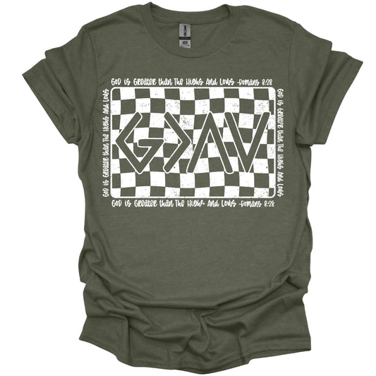 God is Greater | Faith-Based Graphic Tee