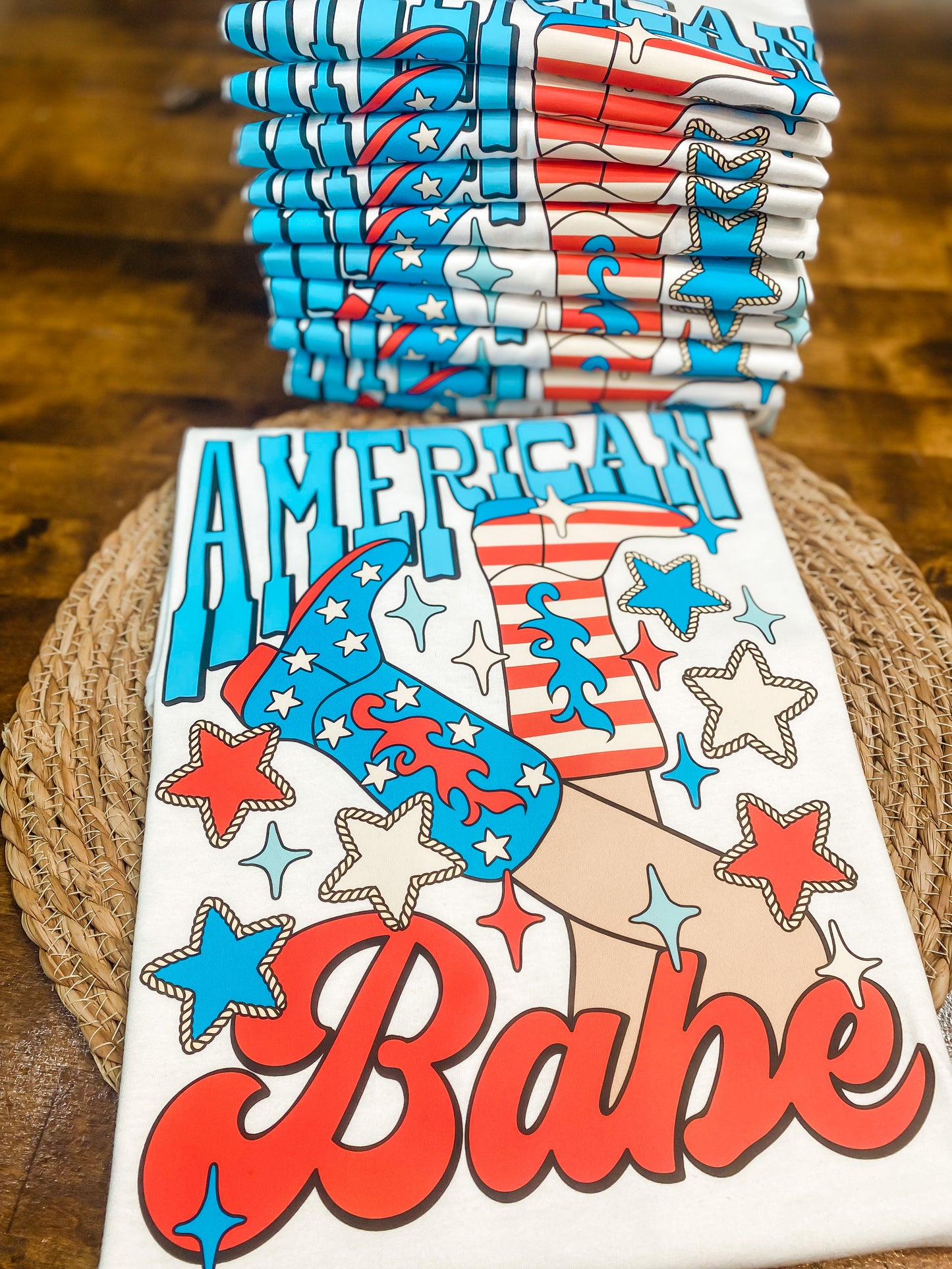 American Babe Cowgirl Boots | USA Graphic Tee