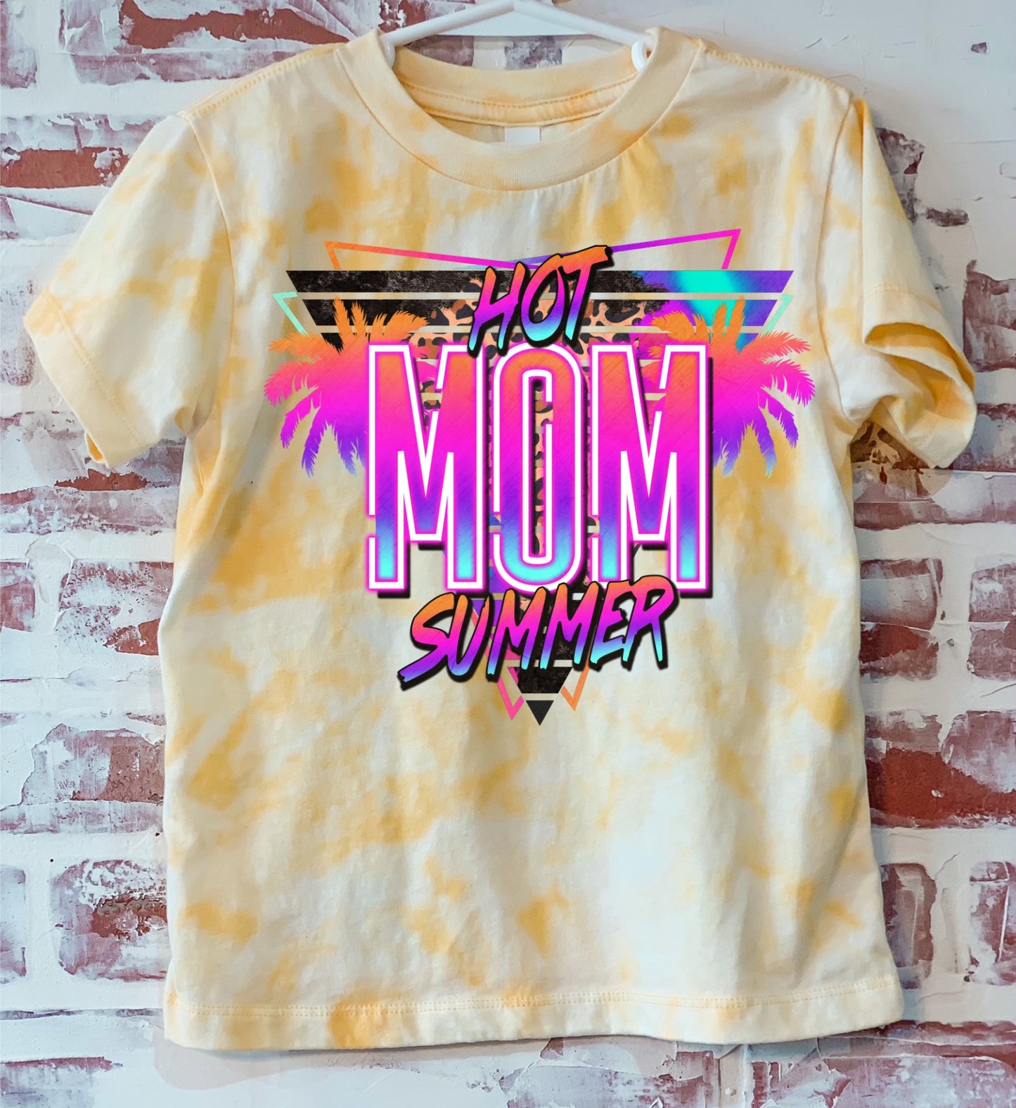 Neon Hot Mom Summer-scrunch bleach