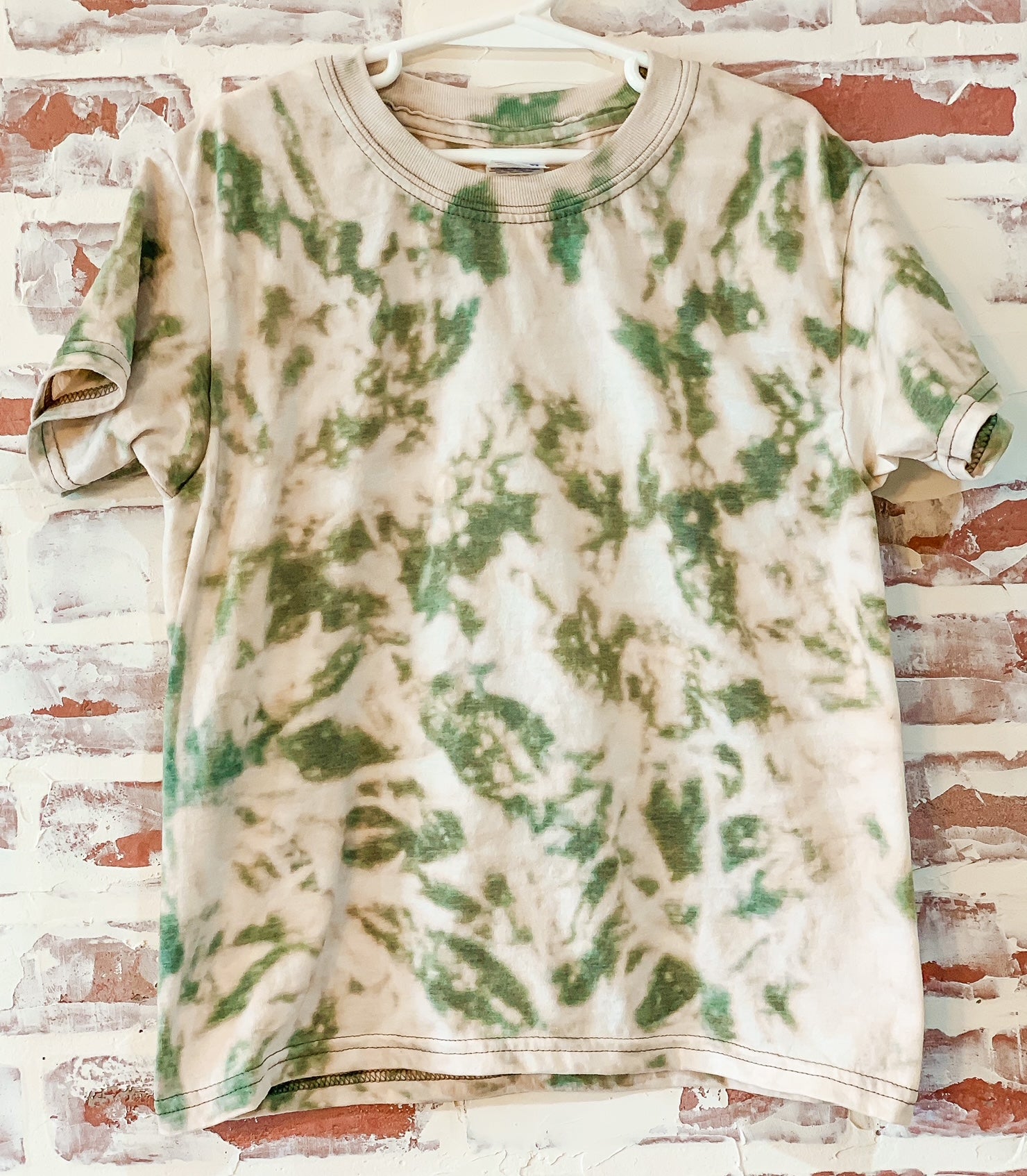 Green Bleach Dye T-Shirt