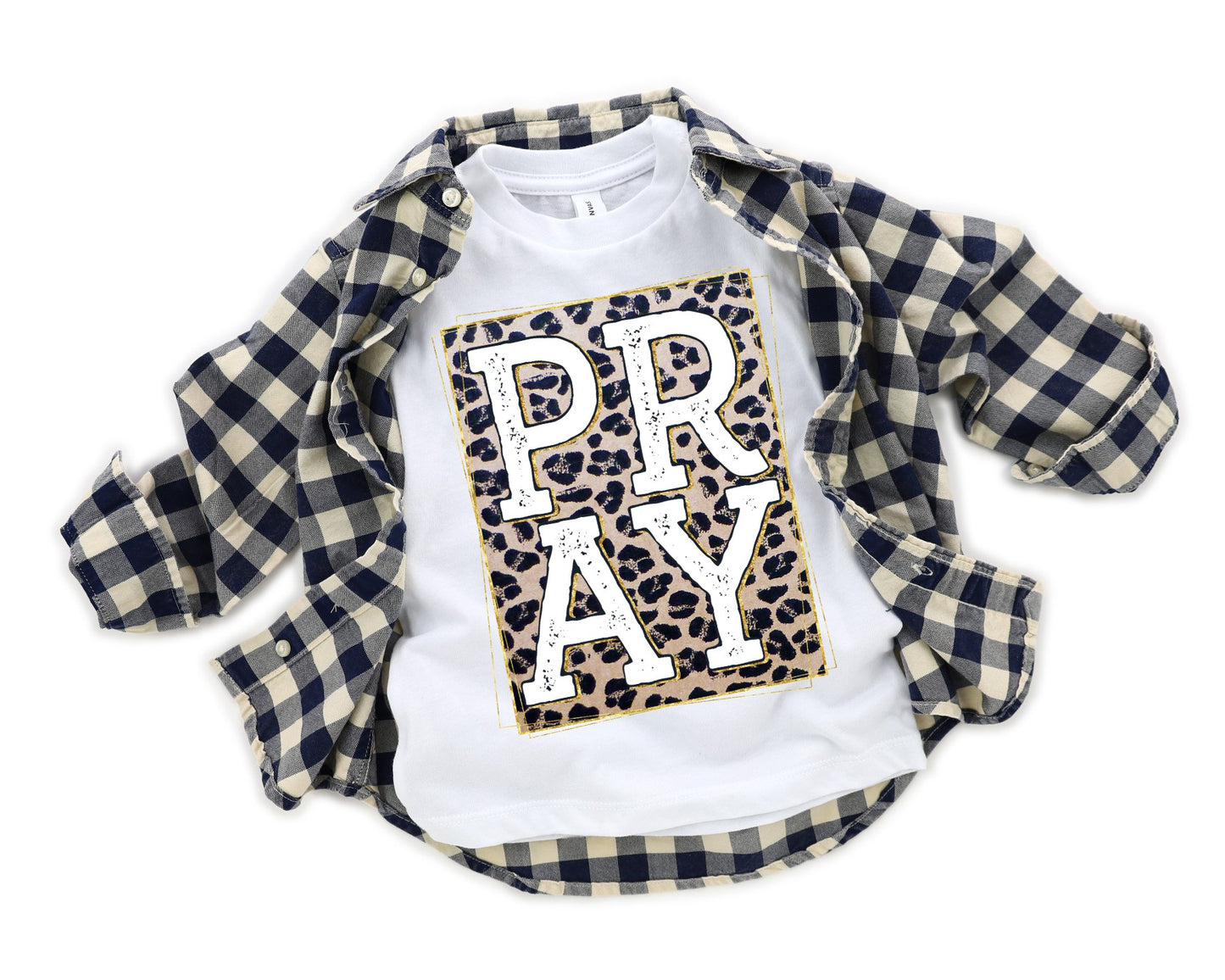 Leopard pray- solid tee