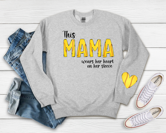 This Mama Softball Sweatshirt