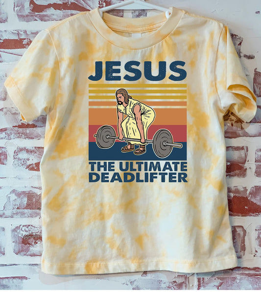 Jesus the ultimate dead lifter- scrunch bleach